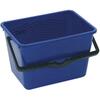 Paint bucket with measuring scale rectAng. 14l blue